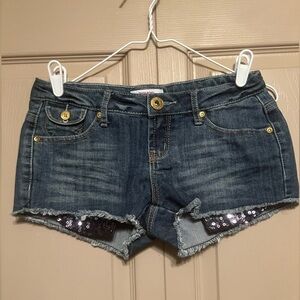 BONGO Denim Shorts with Sequin Accents